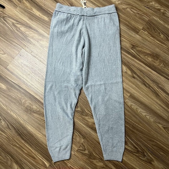 Young Fabulous & Broke Size M Jogger Sweatpants Fuzzy Soft Pocket Grey Stretch - Picture 10 of 12